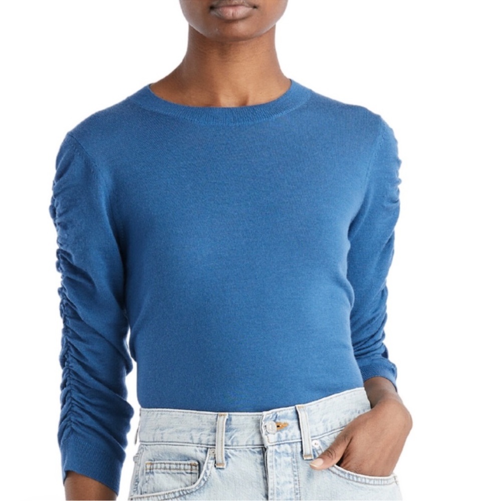 Veronica‎ Beard Kase Blue 100% Wool Sweater Size XS